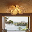 Axyaa Rattan Flower Chandelier for Home Décor