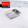 Axyaa Stainless Steel Drain Storage Tray for Kitchen Organization