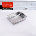 Stainless Steel Drain Tray Strainer by Axyaa - Food Washing Basket & Storage Basin
