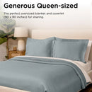 Axyaa Cotton Queen Size Blanket | All-Season Lightweight Jacquard Blanket