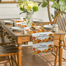 Axyaa Sunflower Maple Leaf Table Runner Party Decor Elegance