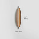Axyaa Modern LED Brown Leaf Wall Lamp 40/60/80cm Sconce