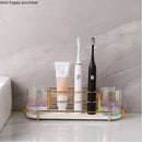 Axya 3-Piece Electric Toothbrush Holder & Cup Set for Couples