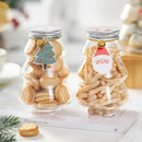 Axyaa Christmas Tree Snowman Sweet Jar: DIY Gift Candy Cookie Snack Chocolate New Year Decoration Box.