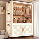 Axyaa 6 Tier Storage Wardrobe with Wheels - Large Capacity for Living Room/Bedroom