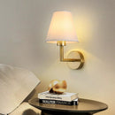 Axyaa Fabric Cover Wall Lamp: Modern Minimalist Bedroom Bedside Light