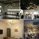 Axyaa Rotating LED Ceiling Chandelier Modern Living Room Pendant Lights