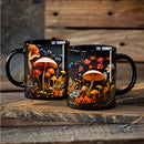 Axyaa Magic Mushroom Forest Ceramic Coffee Mug 11oz Black Tea Cup