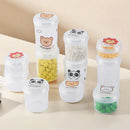 Axyaa Transparent Travel Pill Box Compact Organizer Bottle Great for On-the-Go.
