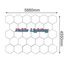 Axyaa Honeycomb LED Car Detailing Ceiling Light - Customized Hexagon Design