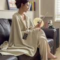 Axyaa Camel Wool Shawl Blanket - Coral Fleece Sofa Blanket for Office Nap & Winter