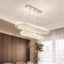 Axyaa Crystal Chandeliers: Modern LED Ceiling Lights for Living Room