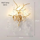 Axyaa Crystal Branch Chandelier: Elegant French Art Room Decor & Luxury Pendant Lamp