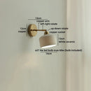 Axyaa Ceramic Shade LED Wall Lamp: Up Down Rotate Light for Living Room, Bathroom, Stairway