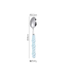 Axyaa Pearl Byen Ceramic Handle Cutlery Spoon Fork Set