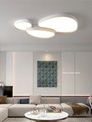 Axyaa Nordic Modern LED Ceiling Lamp for Home Décor in Black and White