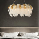 Axyaa Tassel Crystal Chandelier: High-End LED Lighting for Home Decor