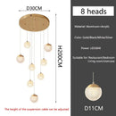 Axyaa Luxury LED Staircase Chandelier for Living Room and Bedroom