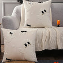 Axyaa Halloween Embroidered Cartoon Velvet Pillowcase - Cozy Sofa Decoration