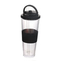 Axyaa Double-Layer Plastic Cup with Straw | Large Capacity | Leak-Proof | Student Friendly