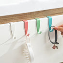 Axyaa Metal Closet Door Hook Rack: Creative Bathroom Organizer Hat Hanger Hook