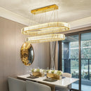 Axyaa Dimmable Crystal Chandelier: Modern LED Pendant Light for Stairs, Luminaria Fixtures