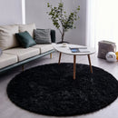 Axyaa Gray Fluffy Plush Carpet Round Rug for Living Room, Kids Bedroom, Nursery & Home Decor