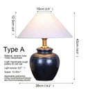 Axyaa Nordic Ceramic Table Lamp for Modern Living Spaces