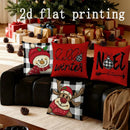 Axyaa Christmas-themed Hello Winter Noel Pillowcases for Sofa Bedroom Car