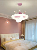 Axyaa Cloud Crown Chandelier: Nordic Creative Princess Bedroom Lighting