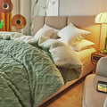 Axyaa Warmth Duvet Cover Blanket: Soft Cozy Fleece Quilt Cover for Winter Beds