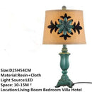 Axyaa Retro Table Lamp for Luxe Living Room, Hotel Bedroom LED Desk Light