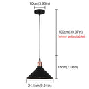 Axyaa Wrought Iron Pendant Lights: Modern Loft Bar LED Chandelier for Home Decor