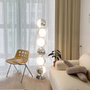 Axyaa Retro Ball LED Floor Lamp Stainless Steel Living Room Bedroom Light