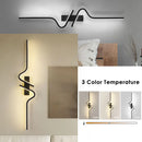 Axyaa LED Wall Lights 60/80/100cm Black Wall Sconce for Bathroom & Interior Lighting