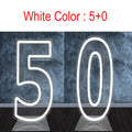 Axyaa LED Neon Number Sign - 30in, RGB Flashing, Sweet 16 18 21 Night Light