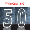 Axyaa LED Neon Number Sign - 30in, RGB Flashing, Sweet 16 18 21 Night Light