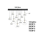 Axyaa Nordic Lava LED Pendant Lights Indoor Lighting Chandelier Kitchen Loft Decor