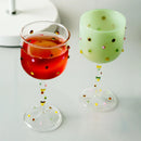 Axyaa Colorful Jelly Beans Wine Glass Set for Home & Wedding Gifts