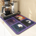 Axyaa Pumpkin Printing Silicone Coasters for Halloween Style Kitchen Décor