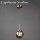 Axyaa Glass Pendant Lamp LED Hanging Light for Dining Room Kitchen Bedroom