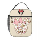 Axyaa Minnie Mouse Insulated Lunch Bag for Girls - Cute School Picnic Food Storage