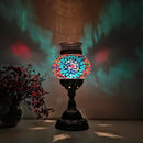 Axyaa Turkish Mosaic Aroma Table Lamp Vintage Art Deco Glass Bed Light