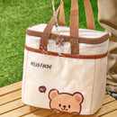 Axyaa Large Capacity Waterproof Insulated Lunch Bag for Outdoor Picnics