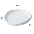 Axyaa Solid Color Salad Plate Set: Creative Tableware in Irregular Shape for Restaurant & Kitchen