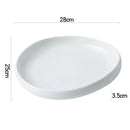 Axyaa Solid Color Salad Plate Set: Creative Tableware in Irregular Shape for Restaurant & Kitchen