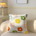 Axyaa Pastoral Flower Embroidery Pillowcase - Canvas Towel Sofa Cushion Cover