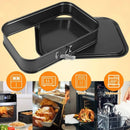 Axyaa Non-Stick Rectangular Cake Pan with Removable Bottom for Cheesecakes & Desserts