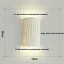 Axyaa Double LED Wall Lamp Sconce Nordic Modern Resin Light