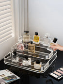 Acrylic Makeup Organizer Axyaa Desktop Perfume Rack Clear Cosmetic Storage Display